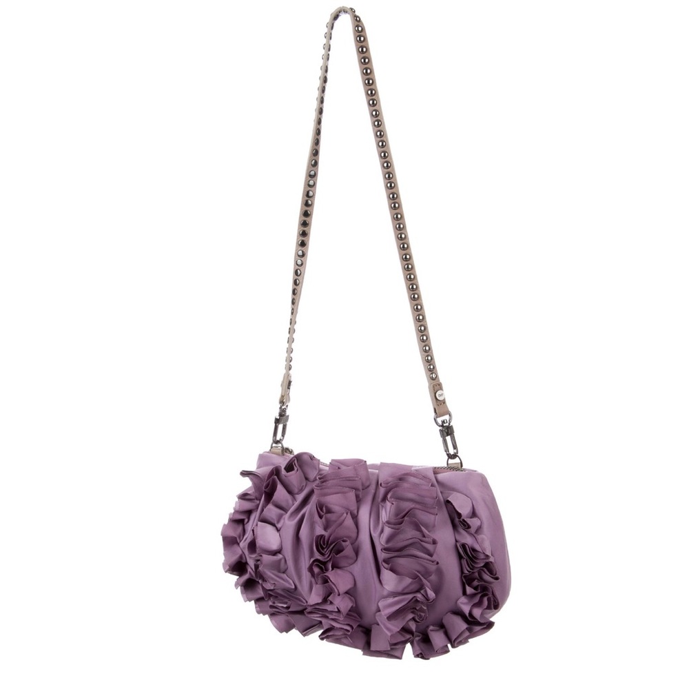DVF Belle Ruffle Evening Purse